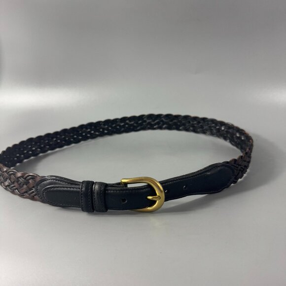 Coach Other - Authentic Vintage COACH 3850 Black Braided Leather Belt, 34/85